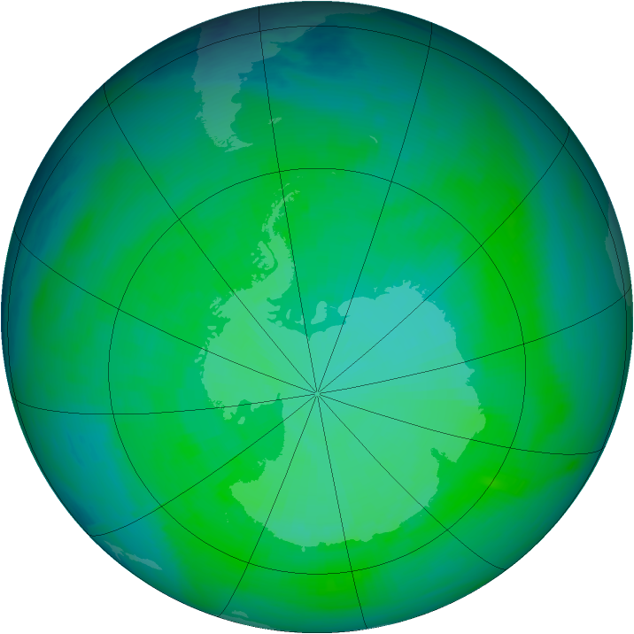 Ozone Map 1986-12-20